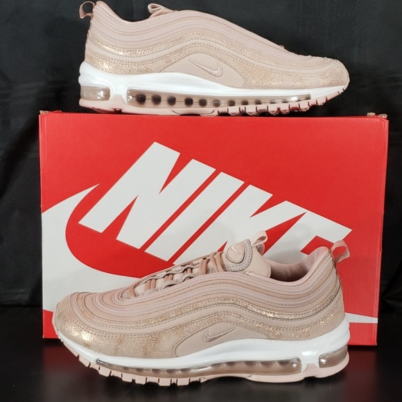 NEW! Nike Air Max 97 SE Beige/Metallic Red Bronze - Picture 2 of 5